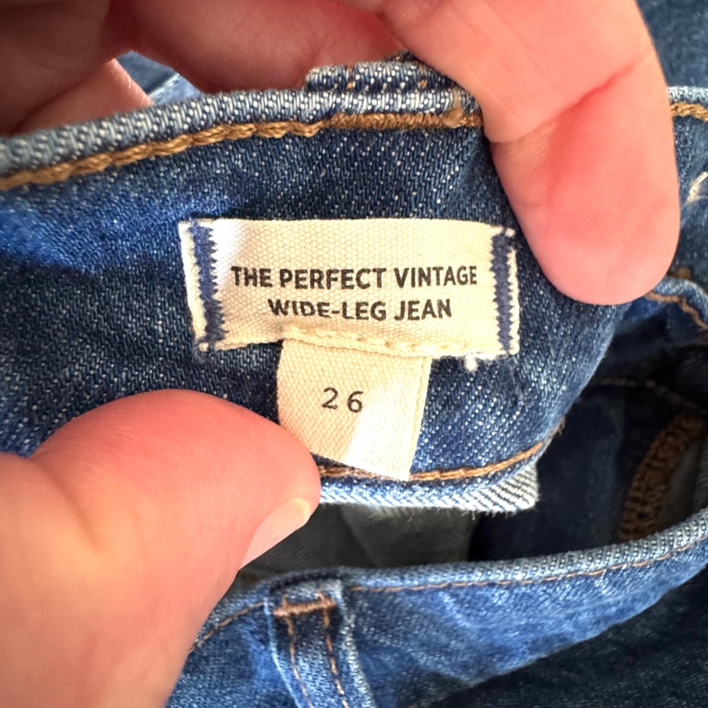 NWT Madewell Perfect Vintage Wide Leg Jeans size 26
